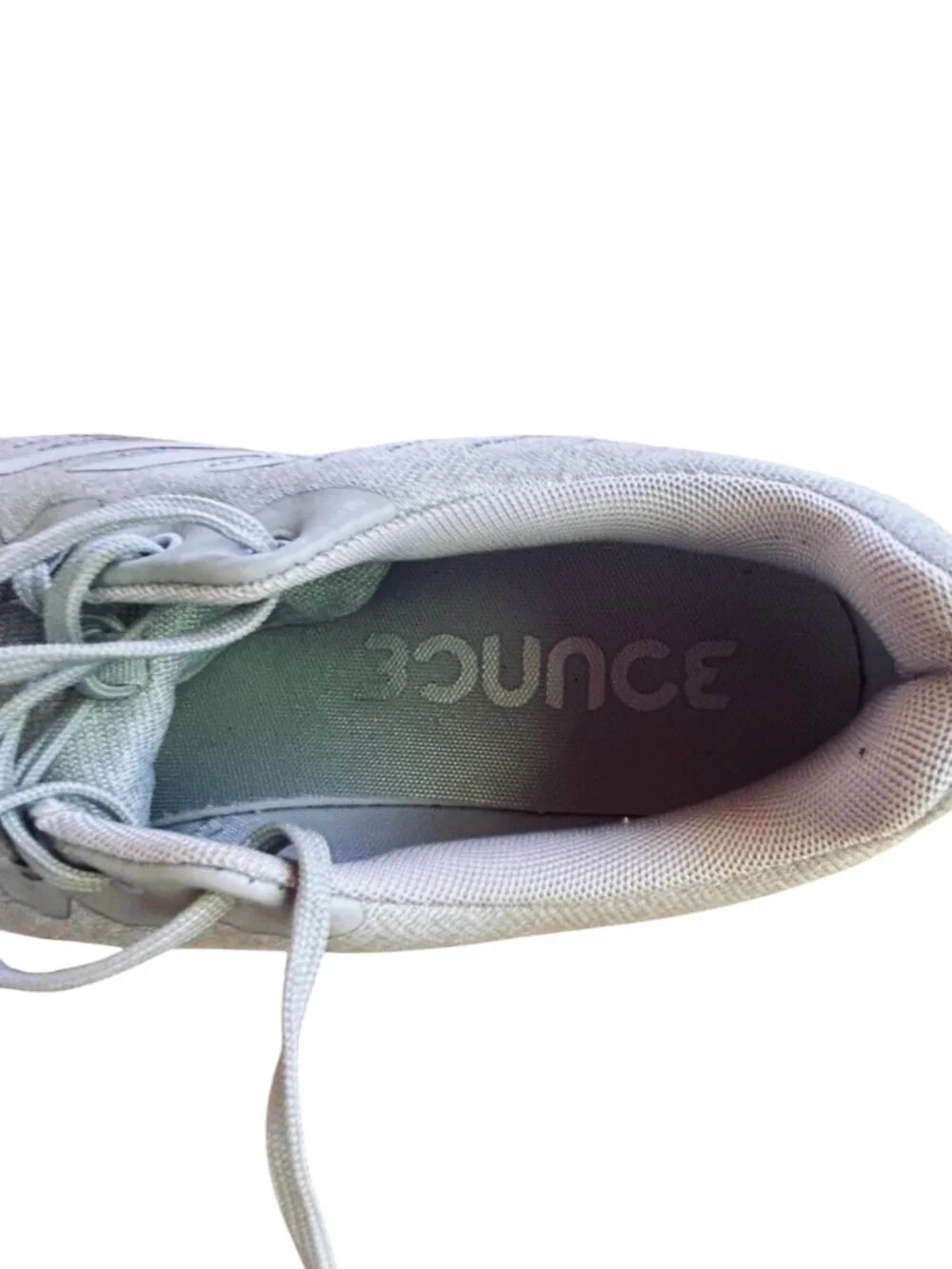 adidas Light Gray Running Sneakers Bounce Athletic Shoes Size 8